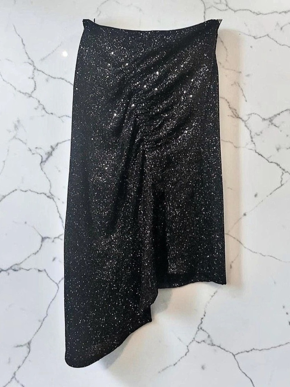 Express Sequin Midi Pencil Skirt Black Size 8
